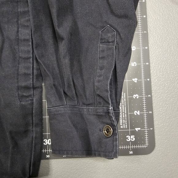 Dickies CPO Shirt Large Canvas Overshirt Workwear Americana Retro Outdoors Biker - Picture 2 of 16